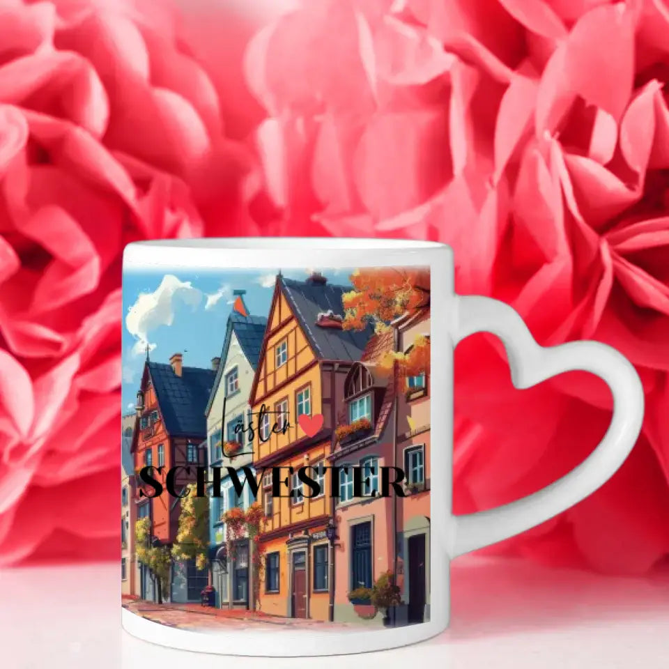 Personalisierte Tasse für 2 Freundinnen Kölner Altstadt