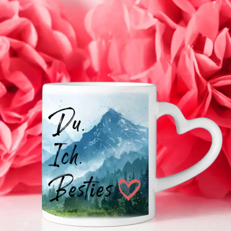 Freundinnen Tasse 2 Personen Alpen Berge Du Ich Besties