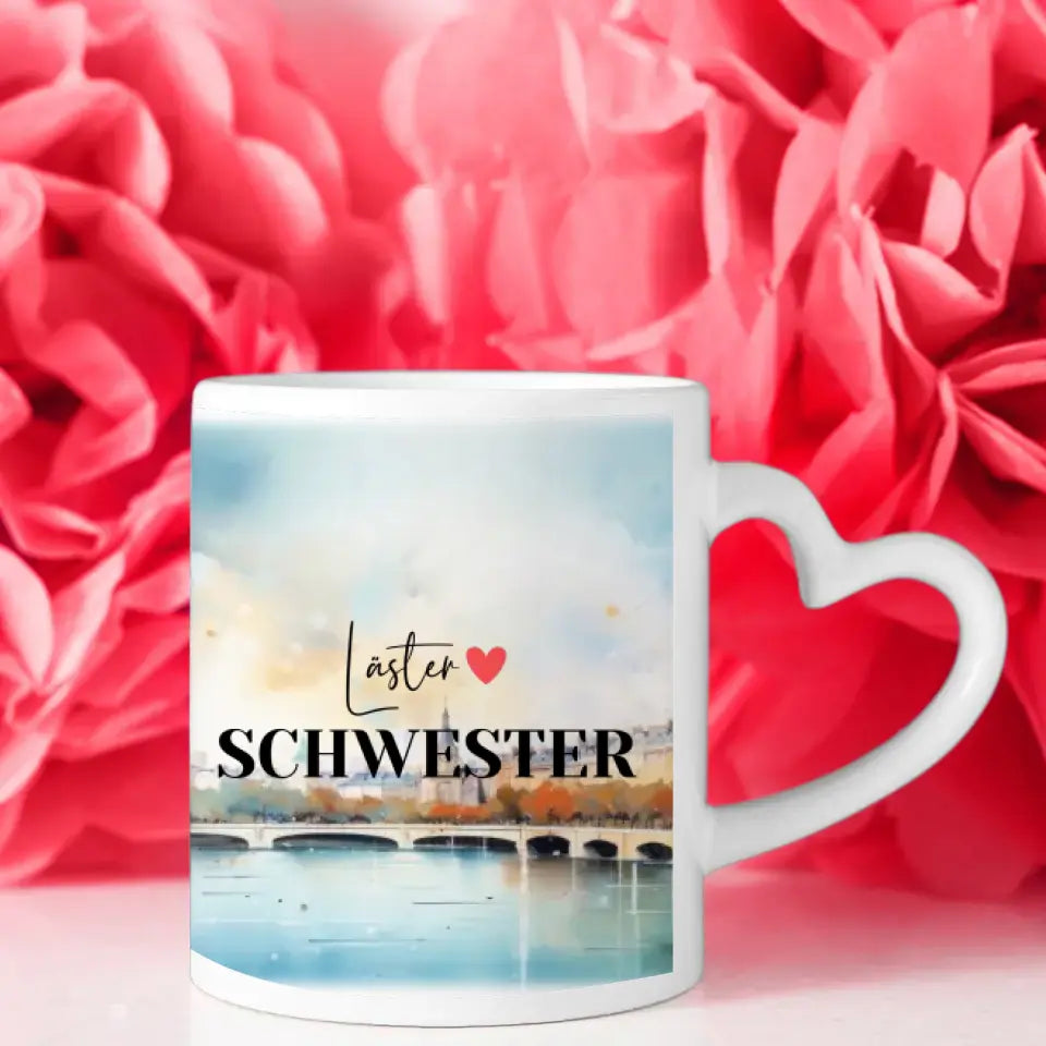 Tasse Beste Freundin Frankreich Eiffelturm Läster Schwester