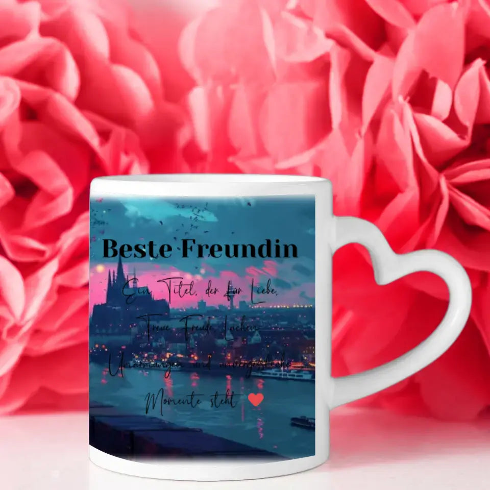 Beste Freundinnen Tasse Kölner Dom Dämmerung Beste Freundin ein Titel