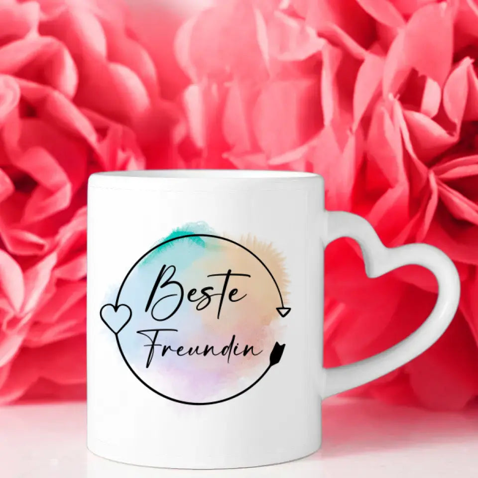 Personalisierte Tasse für 2 Freundinnen Dubai Burj Khalifa