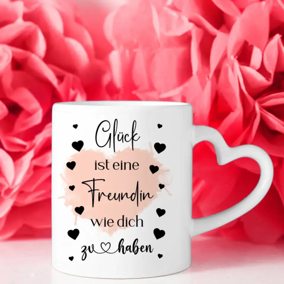 Tasse Beste Freundin mit Figuren Paradies Insel Personalisiert