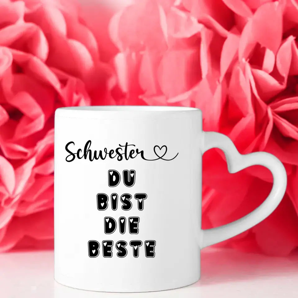 Schwester Tasse Schwester Du bist die Beste City Vibes