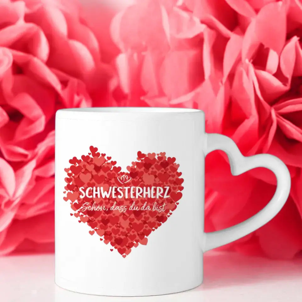 Tasse Schwesterherz Schwesterherz Schön dass du da bist Shopping Meile