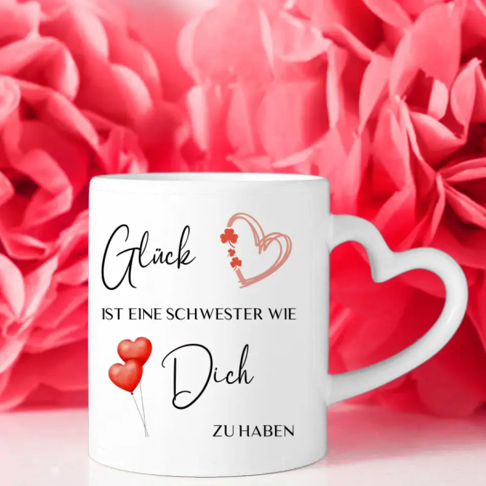 Schwesterherz Tasse Glück ist eine Schwester wie dich zu haben Malibu Beach