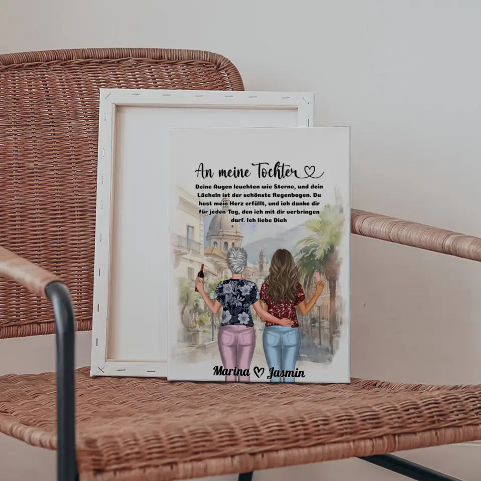 Personalisierte Leinwand An Tochter Ich liebe Dich Viele Optionen 5