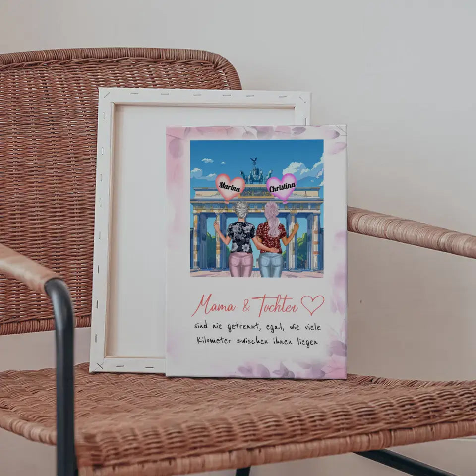 Personalisierte Leinwand An Mama All Deine Liebe Disko Party 5