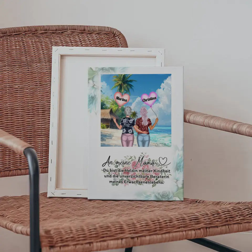 Leinwand Mama Meine Heldin Inselparadies 5