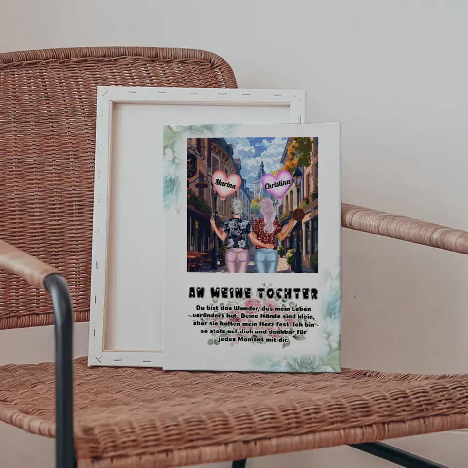 Mama Tochter Leinwand An Tochter Du bist das Wunder Altstadt 5