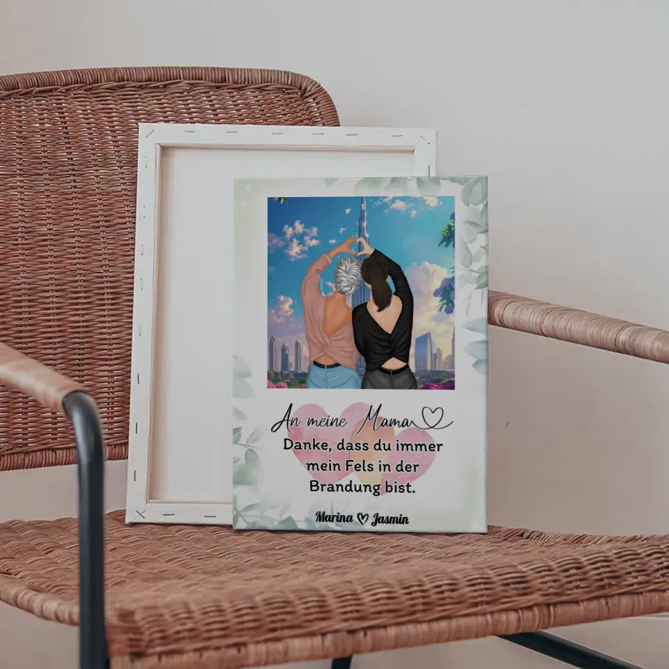 Leinwand Mama An Mama Du bist mein Fels Dubai 5