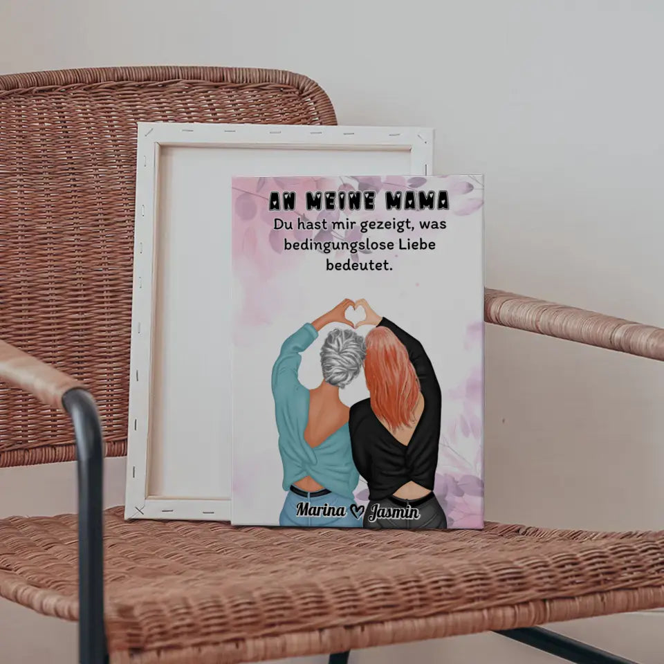 Mama Leinwand Bedingungslose Liebe Viele Optionen 5