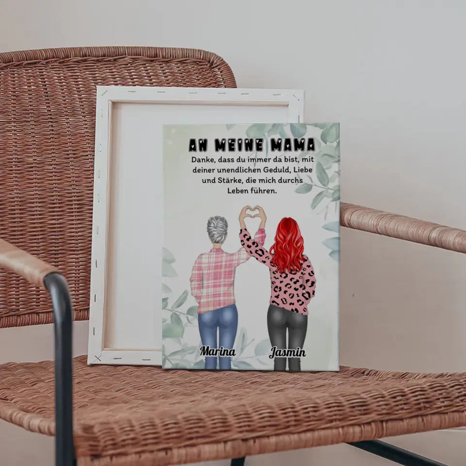 Personalisierte Leinwand Danke dass du da bist Viele Optionen 5