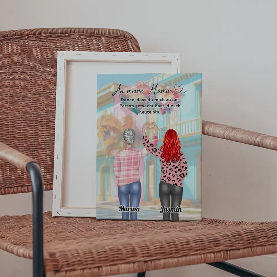 Mama Leinwand Danke Personalisiert mit vielen Optionen 5
