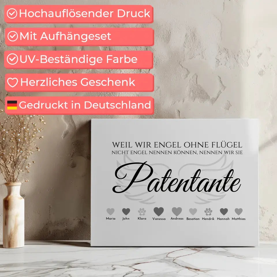 Individuelle Leinwand Engel ohne Flügel Patentante 7