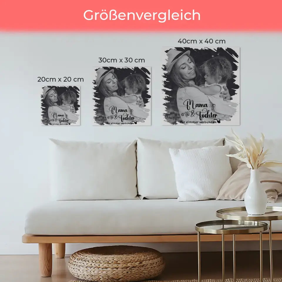 Magnet Fotoboard Mama für Muttertag Mit Foto und Wunschtext