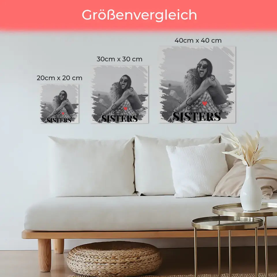 Fotoboard magnetisch für Beste Freundin mit Foto