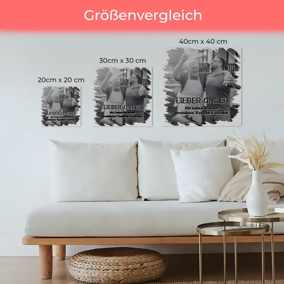 Fotoboard Onkel 1 Foto & Wunschtext