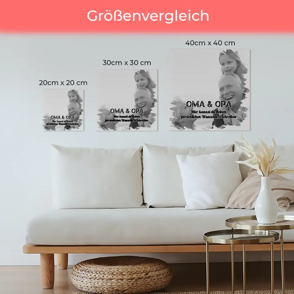 Fotoboard Personalisiert Oma für Muttertag 1 Foto & Wunschtext