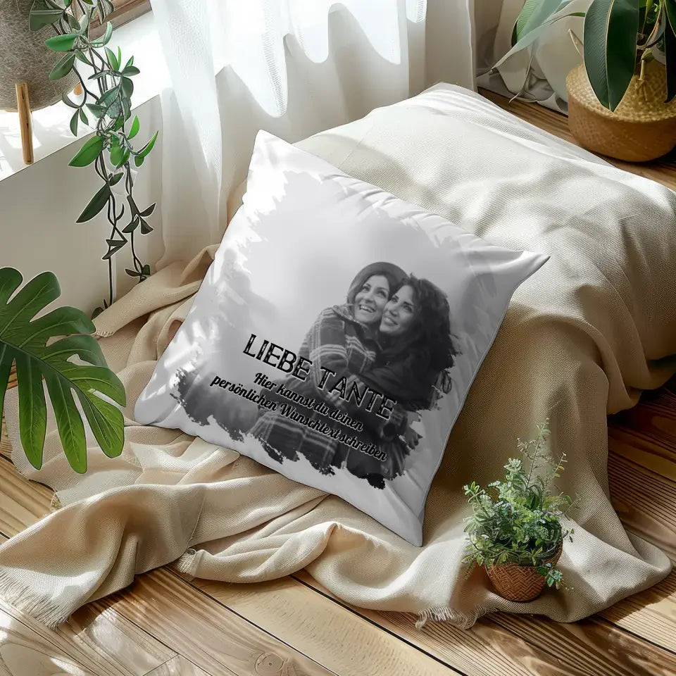 Kissen Personalisiert Tante 1 Foto & Wunschtext