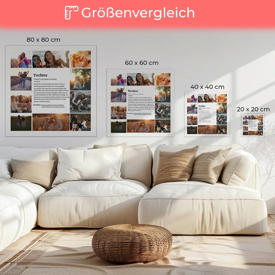 Fotocollage Definition Tochter mit 10 Fotos
