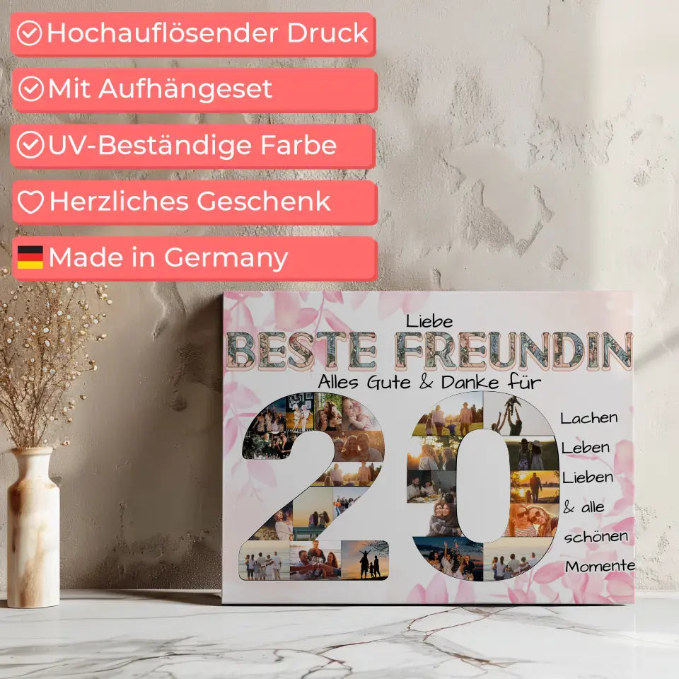 Beste Freundin Geschenk zum 20 Geburtstag Schöne Momente 8