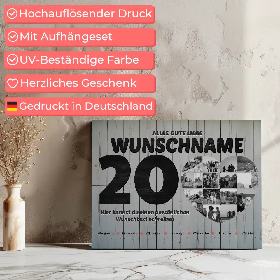 Fotocollage zum 20 Geburstag für Patentante mit 14 Fotos 7