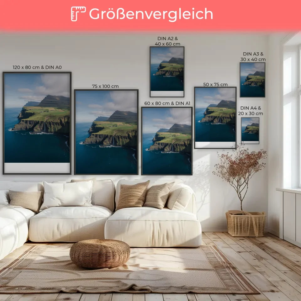 Atemberaubendes Küstenposter: Klippen und Ozean für Abenteurer 7