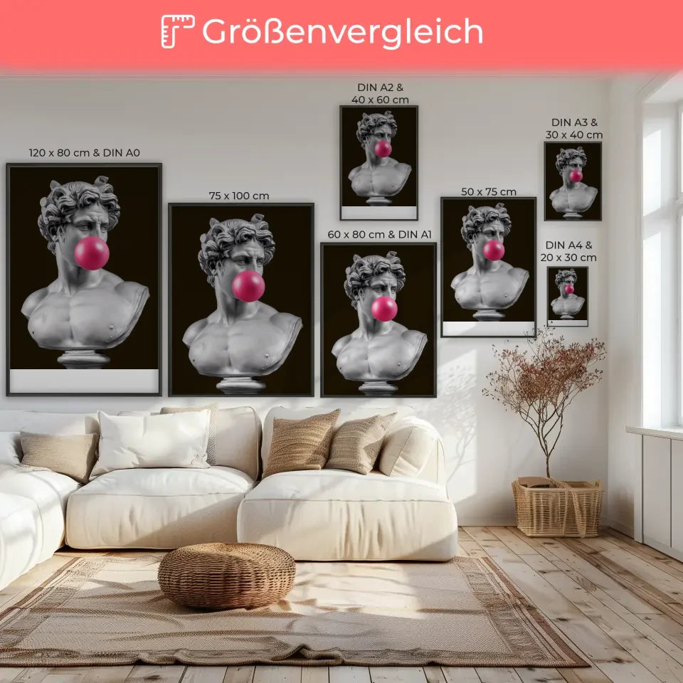 Stilvoller Wandposter mit blühenden weißen Pfingstrosen für Ihr Zuhause 7