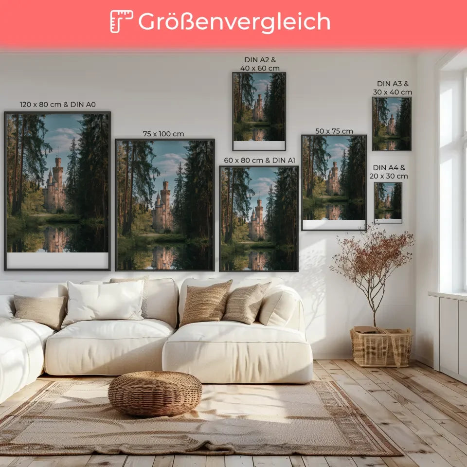 Lebhaftes Orangen-Poster für fröhliche Akzente im modernen Wohnambiente 7