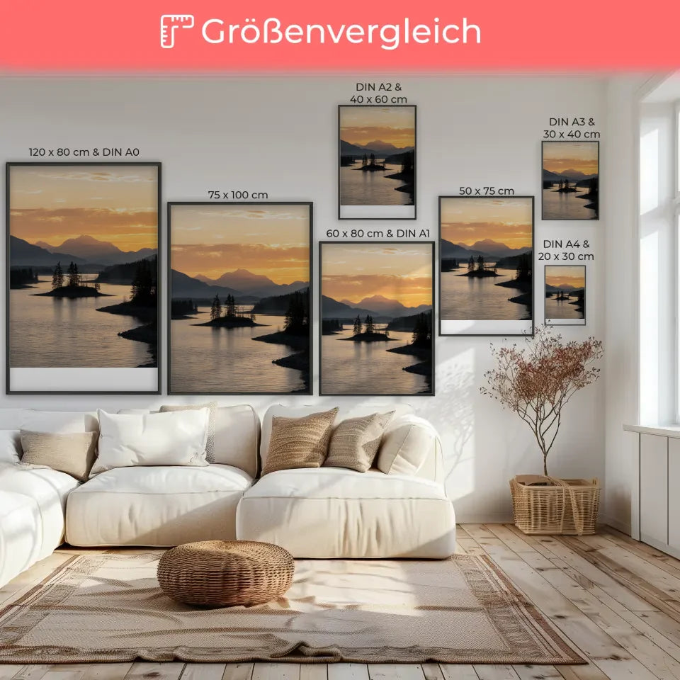 Kühnes minimalistisches Poster mit geometrischen Formen in Beige und Schwarz 7