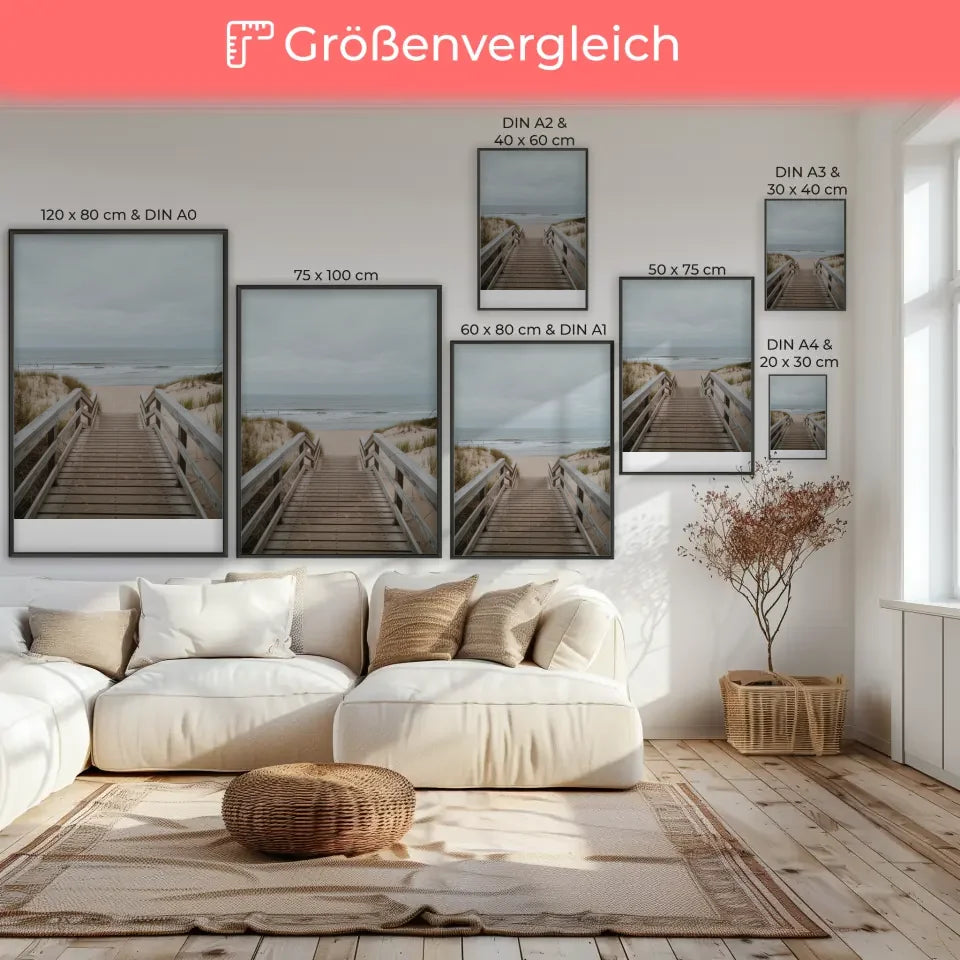 Friedliche Küstenlandschaft mit Muscheln und sanften Farbtönen für dein Zuhause 7