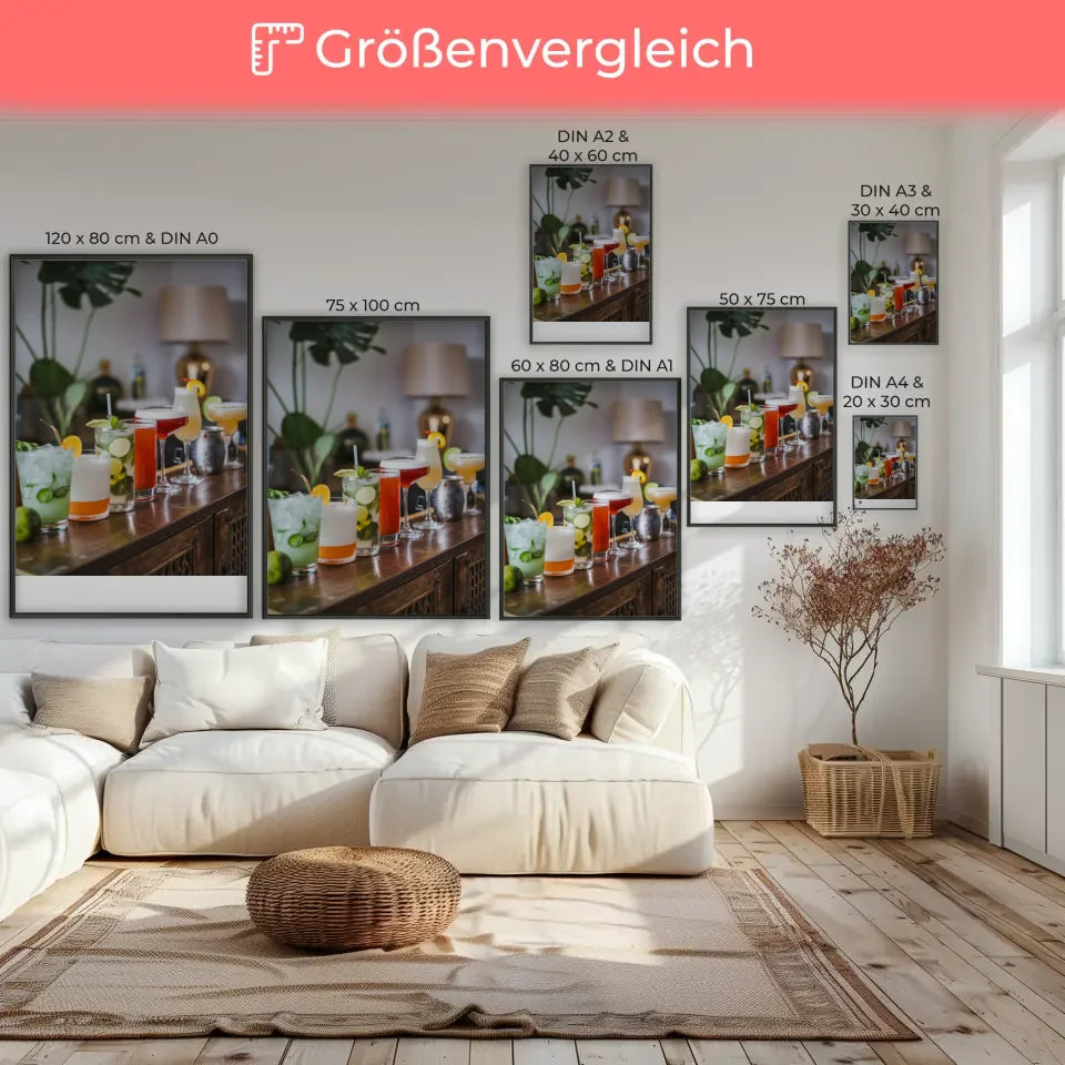 Elegantes Poster mit blühenden weißen Pfingstrosen für Ihr Zuhause 7