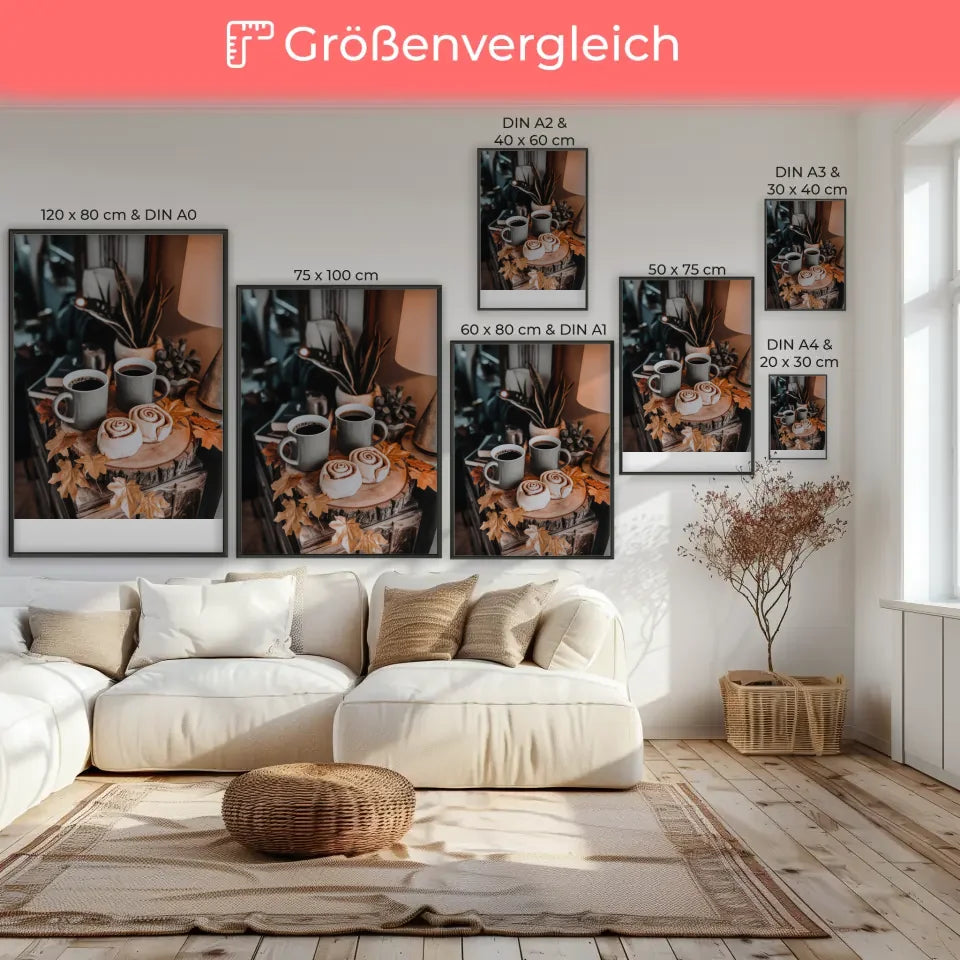 Minimalistisches Kunstwerk Poster Born to Be Wild in Pastellfarben 7
