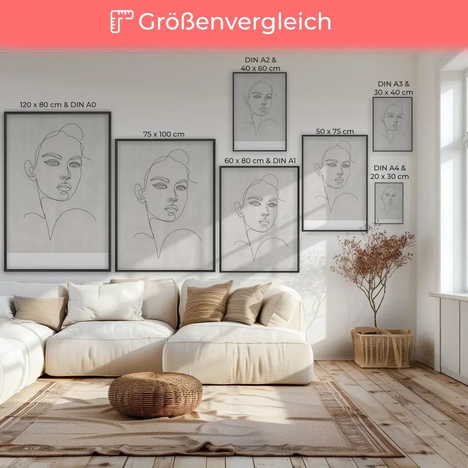 Eleganter Pfingstrosen-Poster für ein stilvolles Zuhause. 7