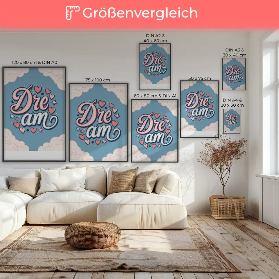 Motivierendes Poster Was wäre, wenn alles gut wird? auf dunklem Hintergrund 7