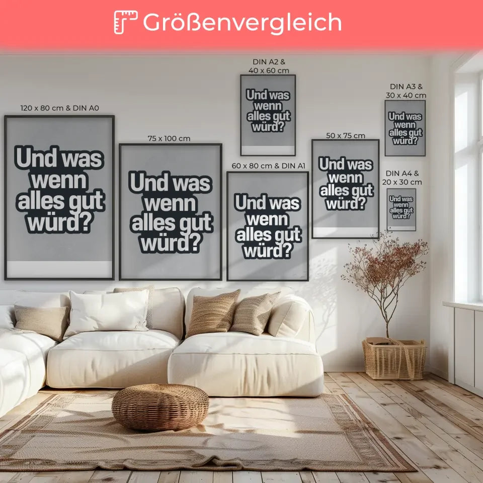 Inspirierendes Zitat-Poster für ein erfülltes Leben gestalten 7