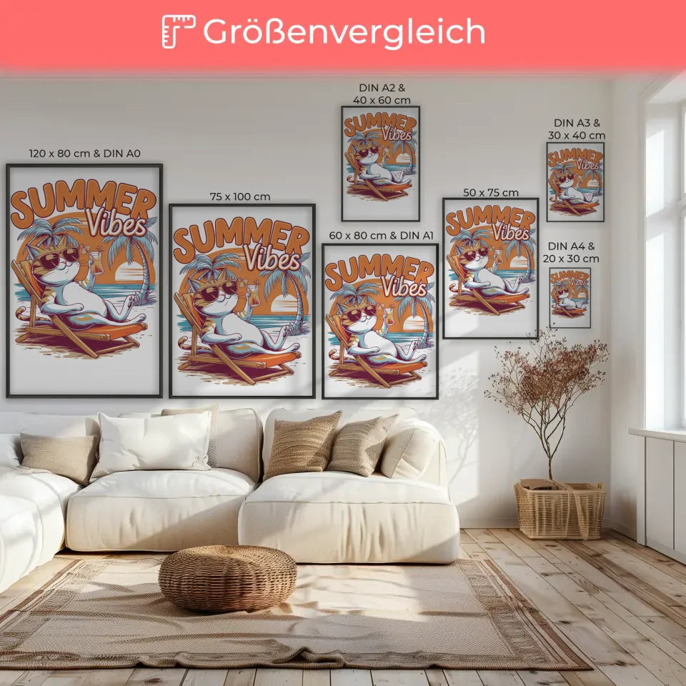 Farbstraßen-Poster mit Himmel und Landschaft – Lebendige für Zuhause 7