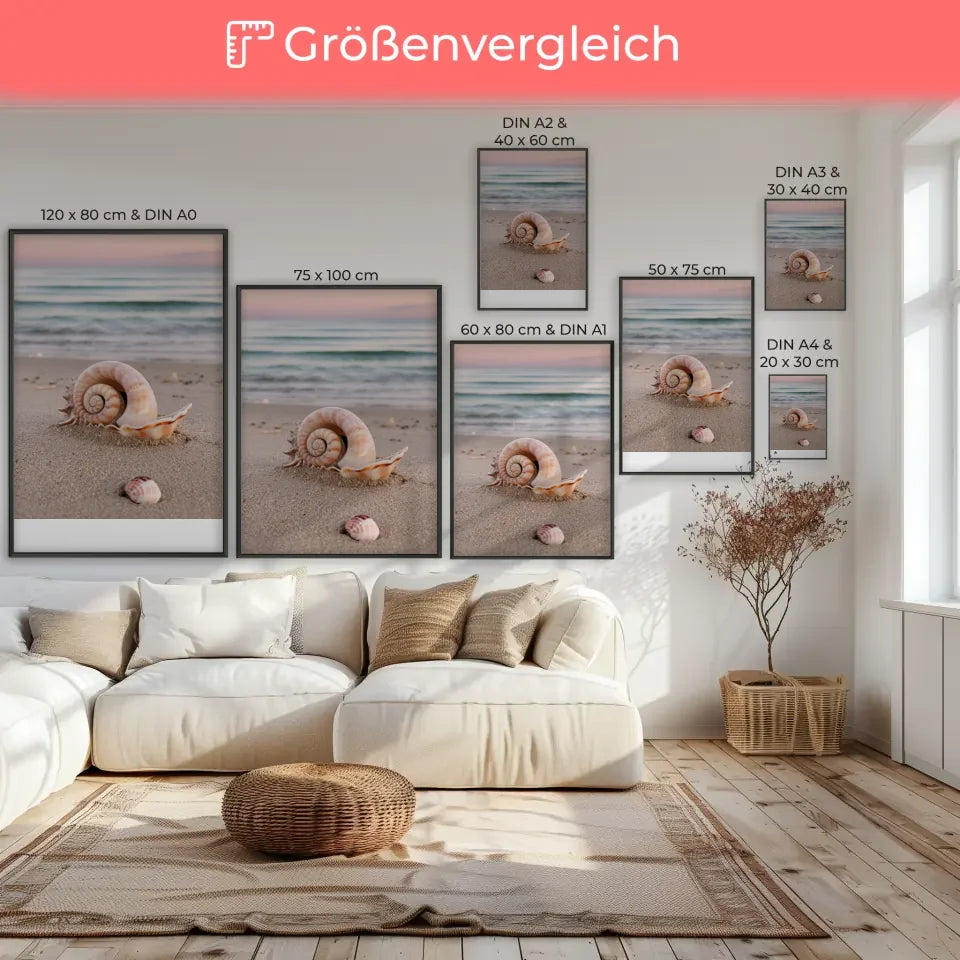 Poster von Sonnenblumenfeldern im Sonnenuntergang für Sommerliebhaber 7