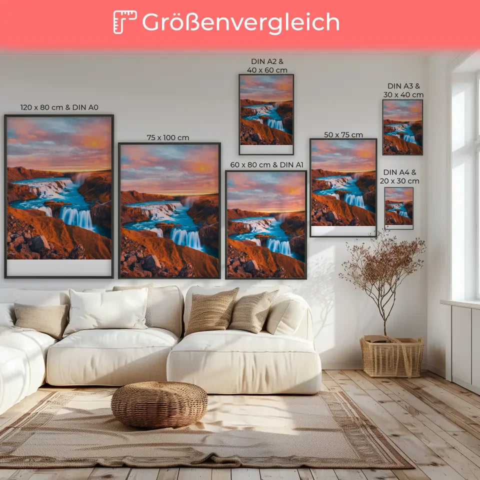 Minimalistisches Poster mit skandinavischer Boho Tonvase in Erdtönen 7