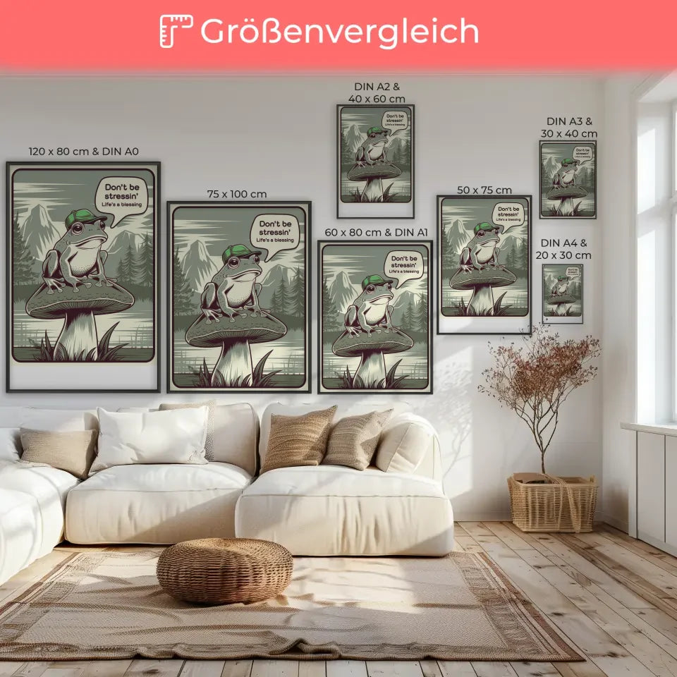 Poster mit handgeschriebener Inschrift Positive Energy bunt und charmant 7