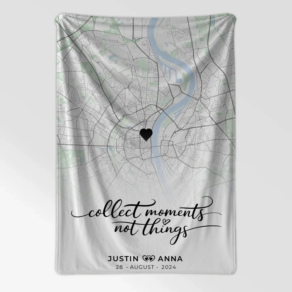 Personalisiert Stadtkarten Decke Paare Collect Moments Natur Wo Alles Begann 7