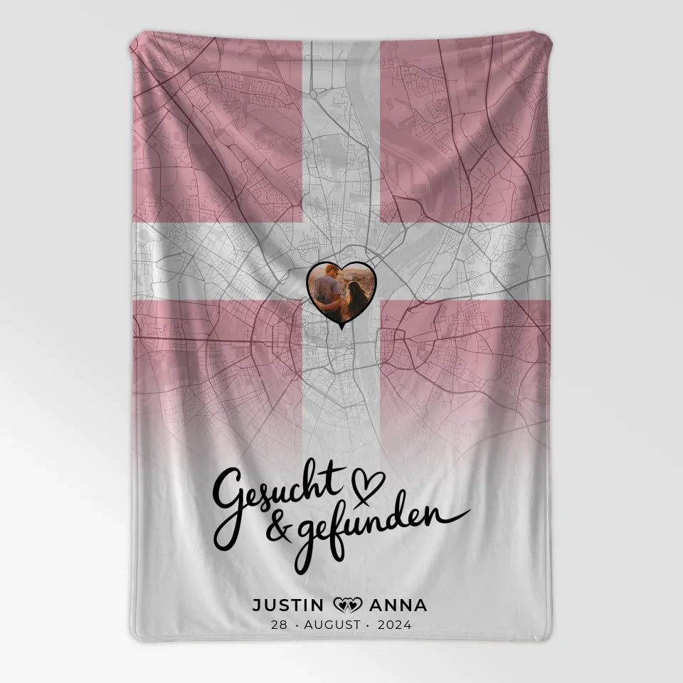 Personalisiert Foto Decke Paare Stadtkarte DĂ€nemark Gesucht Gefunden 7