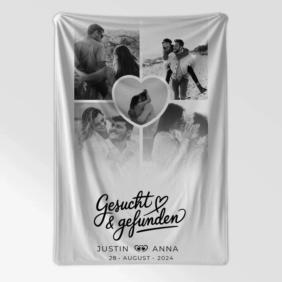 Personalisierte Decke Paare Fotocollage 5 Fotos Gesucht Gefunden 7