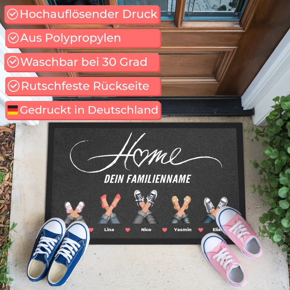 Personalisierte Fußmatte Eure Sneaker für Home und Türmatte 3