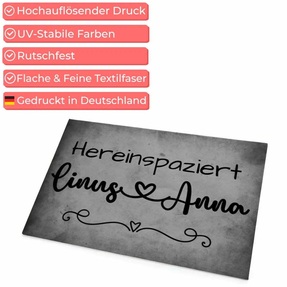 Fußmatte personalisiert Familie Verliebte originelles Geschenk für Liebende 4