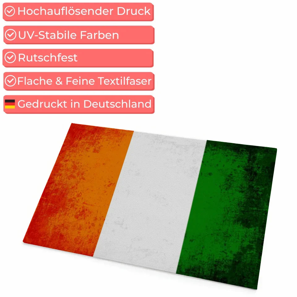 Personalisierte Fußmatte mit Länderflagge und Wunschtext El Salvador 4