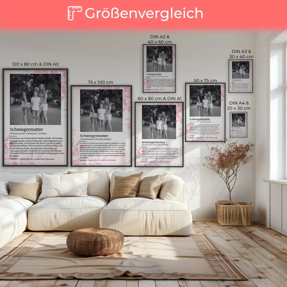Poster personalisiert Definition Schwiegermutter Mit Name 7
