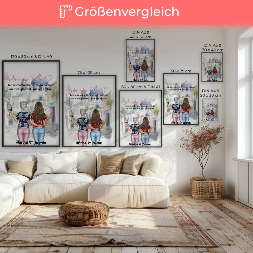 Poster Personalisiert An meine Tochter Viele Optionen 7