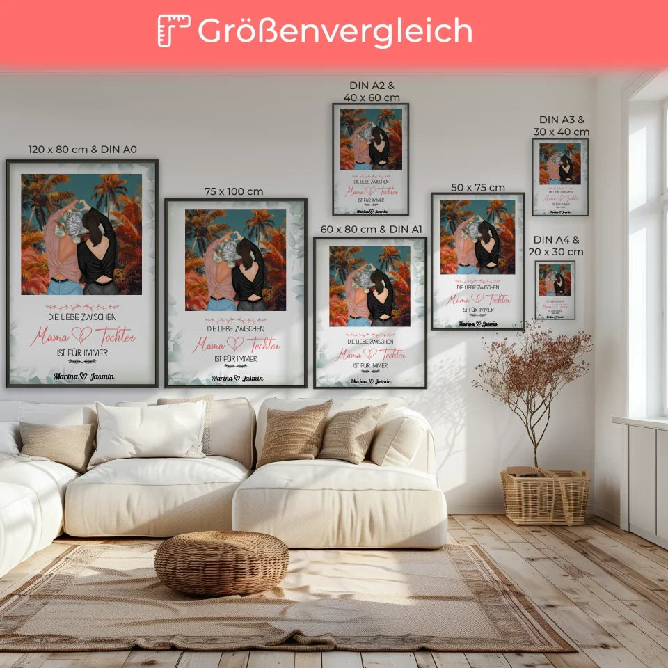 Mama Poster Muttertag Die Liebe zwischen Mama und Tochter Standhaus 7
