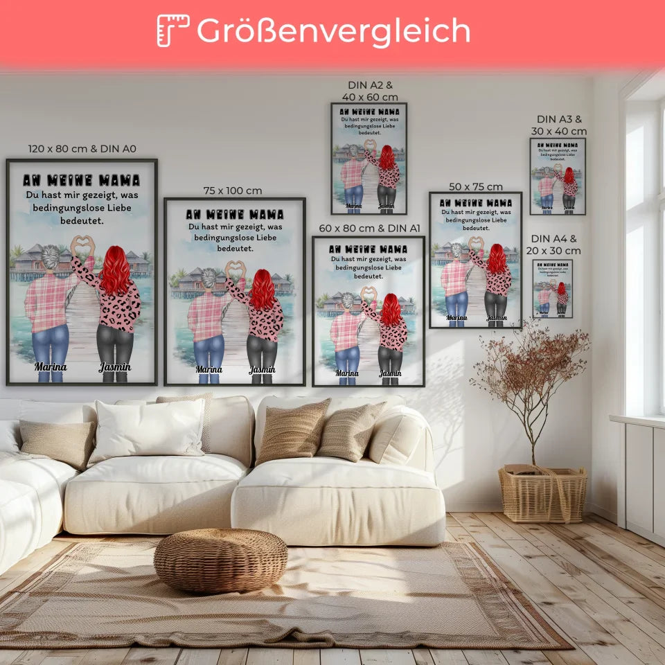 Poster Mama An Mama Bedingungslose Liebe Viele Optionen 7